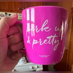 🎄3/$20‼️Tarte Pink Mug - Perk Up & Pretty💗